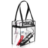 Maxbell Stadium Approved Cosmetic Handbag PVC Clear Tote Bag for Travel Beach