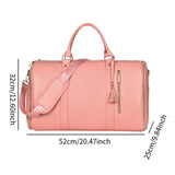 Maxbell Garment Bag for Travel Garment Duffle Bag for Business Trip Trip Backpacking Pink