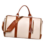 Maxbell Garment Bag for Travel Garment Duffle Bag for Business Trip Trip Backpacking Beige Brown