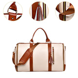 Maxbell Garment Bag for Travel Garment Duffle Bag for Business Trip Trip Backpacking Beige Brown