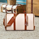 Maxbell Garment Bag for Travel Garment Duffle Bag for Business Trip Trip Backpacking Beige Brown