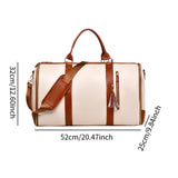 Maxbell Garment Bag for Travel Garment Duffle Bag for Business Trip Trip Backpacking Beige Brown