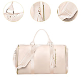 Maxbell Garment Bag for Travel Garment Duffle Bag for Business Trip Trip Backpacking Beige