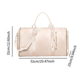 Maxbell Garment Bag for Travel Garment Duffle Bag for Business Trip Trip Backpacking Beige