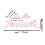 Maxbell Lolita Hair Accessories Elegant Lace Headband for Photo Props Party Supplies Pink