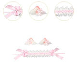 Maxbell Lolita Hair Accessories Elegant Lace Headband for Photo Props Party Supplies Pink