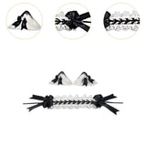 Maxbell Lolita Hair Accessories Elegant Lace Headband for Photo Props Party Supplies Black