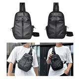 Maxbell Men's Chest Bag Multifunctional Fashion Waterproof Travel Bag Hiking Daypack Black