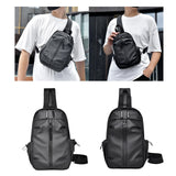 Maxbell Men's Chest Bag Multifunctional Fashion Waterproof Travel Bag Hiking Daypack Black