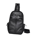 Maxbell Men's Chest Bag Multifunctional Fashion Waterproof Travel Bag Hiking Daypack Black