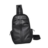 Maxbell Men's Chest Bag Multifunctional Fashion Waterproof Travel Bag Hiking Daypack Black