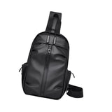 Maxbell Men's Chest Bag Multifunctional Fashion Waterproof Travel Bag Hiking Daypack Black