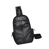 Maxbell Men's Chest Bag Multifunctional Fashion Waterproof Travel Bag Hiking Daypack Black