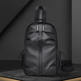 Maxbell Men's Chest Bag Multifunctional Fashion Waterproof Travel Bag Hiking Daypack Black