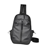 Maxbell Men's Chest Bag Multifunctional Fashion Waterproof Travel Bag Hiking Daypack Gray