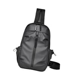 Maxbell Men's Chest Bag Multifunctional Fashion Waterproof Travel Bag Hiking Daypack Gray