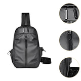 Maxbell Men's Chest Bag Multifunctional Fashion Waterproof Travel Bag Hiking Daypack Gray