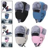 Maxbell Trapper Hat Thermal Warm Winter Hat for Winter Sports Outdoor Activities Men Black