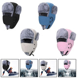 Maxbell Trapper Hat Thermal Warm Winter Hat for Winter Sports Outdoor Activities Men Black