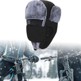 Maxbell Trapper Hat Thermal Warm Winter Hat for Winter Sports Outdoor Activities Men Black