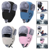 Maxbell Trapper Hat Thermal Warm Winter Hat for Winter Sports Outdoor Activities Men Black