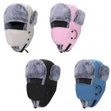 Maxbell Trapper Hat Thermal Warm Winter Hat for Winter Sports Outdoor Activities Men Black