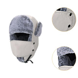 Maxbell Trapper Hat Thermal Warm Winter Hat for Winter Sports Outdoor Activities Men Grey