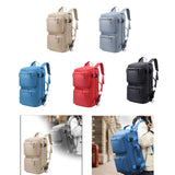 Maxbell Travel Backpack Fashionable Sports Duffle Bag for Camping Outdoor Activities Beige