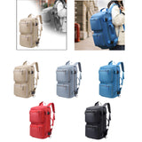 Maxbell Travel Backpack Fashionable Sports Duffle Bag for Camping Outdoor Activities Beige