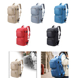 Maxbell Travel Backpack Fashionable Sports Duffle Bag for Camping Outdoor Activities Beige