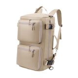 Maxbell Travel Backpack Fashionable Sports Duffle Bag for Camping Outdoor Activities Beige