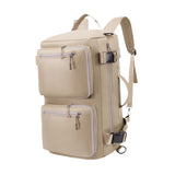 Maxbell Travel Backpack Fashionable Sports Duffle Bag for Camping Outdoor Activities Beige