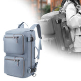 Maxbell Travel Backpack Fashionable Sports Duffle Bag for Camping Outdoor Activities Gray