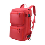 Maxbell Travel Backpack Fashionable Sports Duffle Bag for Camping Outdoor Activities Red