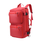 Maxbell Travel Backpack Fashionable Sports Duffle Bag for Camping Outdoor Activities Red