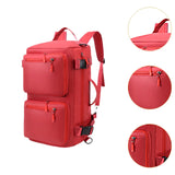 Maxbell Travel Backpack Fashionable Sports Duffle Bag for Camping Outdoor Activities Red