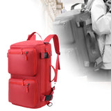 Maxbell Travel Backpack Fashionable Sports Duffle Bag for Camping Outdoor Activities Red