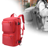 Maxbell Travel Backpack Fashionable Sports Duffle Bag for Camping Outdoor Activities Red