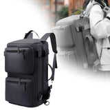 Maxbell Travel Backpack Fashionable Sports Duffle Bag for Camping Outdoor Activities Black