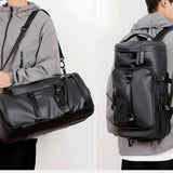 Maxbell Travel Backpack for Men Casual Luggage Bag Daypack for Hiking Sports Camping Black