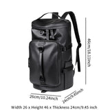 Maxbell Travel Backpack for Men Casual Luggage Bag Daypack for Hiking Sports Camping Black