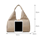 Maxbell Gym Bag Portable Overnight Bag Sports Duffel Bag for Camping Fitness Workout Khaki