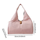 Maxbell Gym Bag Portable Overnight Bag Sports Duffel Bag for Camping Fitness Workout Light Pink