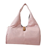 Maxbell Gym Bag Portable Overnight Bag Sports Duffel Bag for Camping Fitness Workout Light Pink