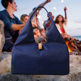 Maxbell Gym Bag Portable Overnight Bag Sports Duffel Bag for Camping Fitness Workout Dark Blue