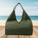 Maxbell Gym Bag Portable Overnight Bag Sports Duffel Bag for Camping Fitness Workout Dark Green