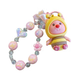 Maxbell Beaded Keychain Keyring for Birthday Valentine Gifts Toys Goodie Bag Fillers