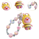 Maxbell Beaded Keychain Keyring for Birthday Valentine Gifts Toys Goodie Bag Fillers