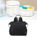 Maxbell Diaper Tote Bag Waterproof Shoulder Bag for Mom Carrying Bag Baby Diaper Bag Black