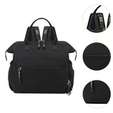 Maxbell Diaper Tote Bag Waterproof Shoulder Bag for Mom Carrying Bag Baby Diaper Bag Black